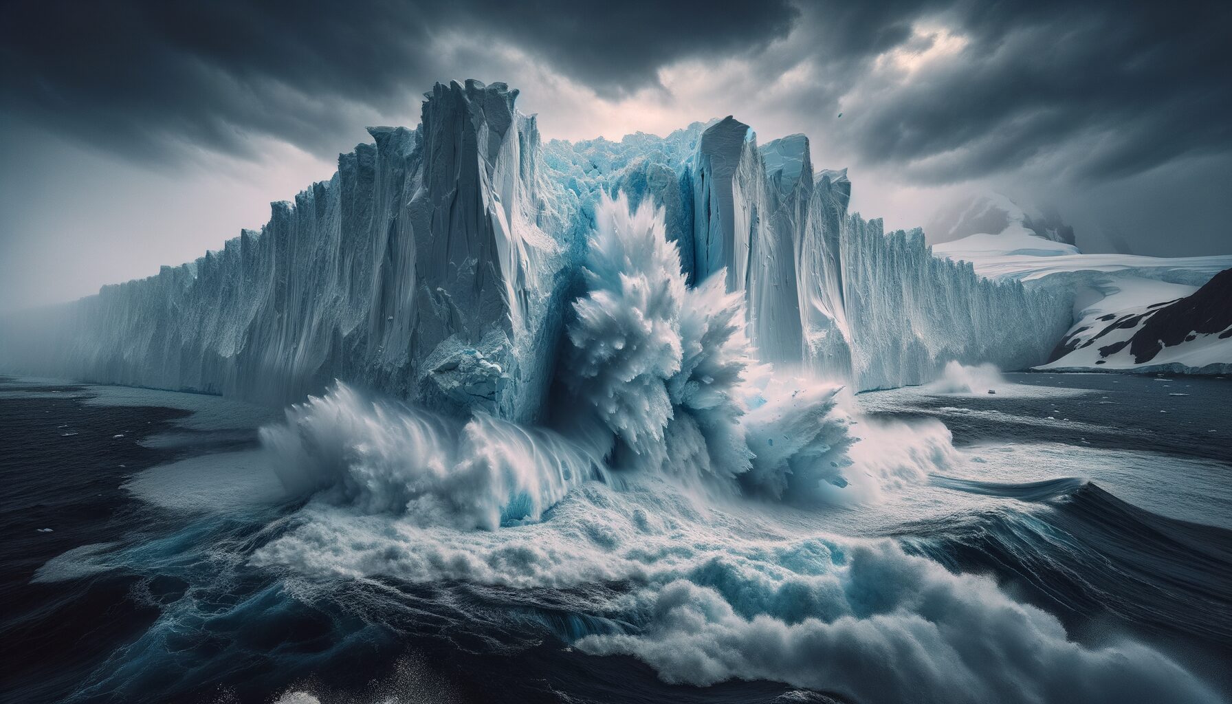 Westantarktis — Eismassen über dem Meer